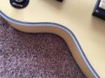 Custom guitar shop lp electric guitar Cream color 7 ply binding Ebony fingerboar