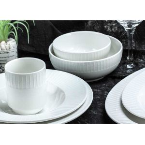 OEM ODM Available Thick 16Pc 20Pc Ceramic Dinnerware Set