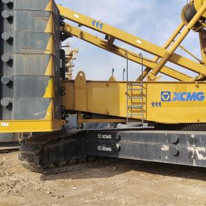 China Well Maintained Used Crawler Crane Equipment / Mobile Crawler Crane 1.5 Km/H Travel Speed factory
