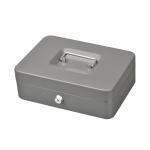 Three Cell Metal Cash Box With Lock Coin Storage Money Safe Wear Resistance
