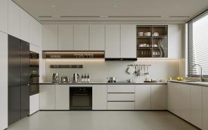 China Modern Kitchen Factory Modular Lacquer Modern Custom Plywood Kitchen Cabinet factory