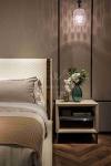 Leather Modern Italian Style Nightstand Night Table Bedside