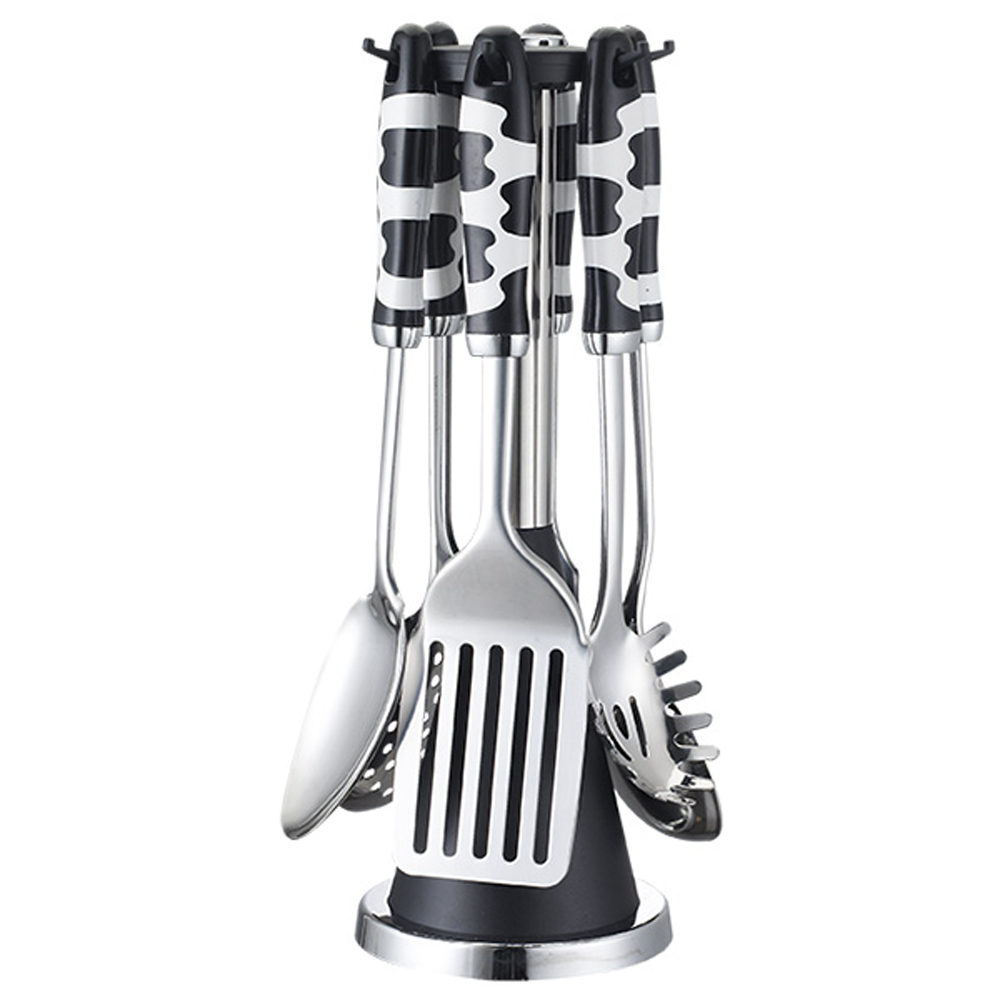 7 Piece Stainless Steel Kitchen Utensils Set Ideal for Sustainable and Stylish Cooking