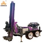 Water Well Drill Rig Depth 300m Water Drilling Equipment Trailer Mounted Water