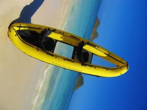 China 2 Person Inflatable Kayak With Window , 388 Cm Clear Bottom Inflatable Kayak factory