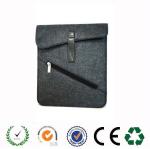 New products zipper design felt laptop bag ,6 colors available