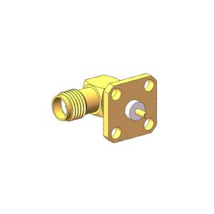 18GHz Gold Plated Right Angle SMA RF Connector