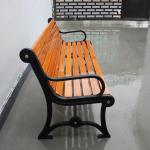 1800mm Solid Timber Outdoor Bench Seat , Traditional Wooden Bench With Steel