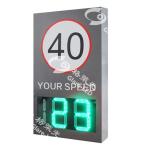 Highway Vehicle Speed Test Radar LED Display Single Radar Speed Sign Dual