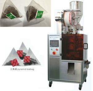 China 60 bags/min Volume cup triangle nylon tea bag packaging machine factory