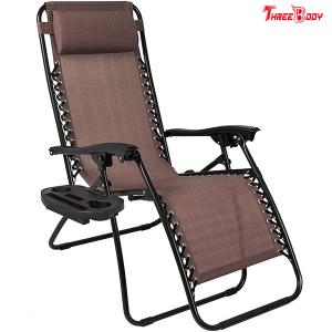 China Adjustable Pool Outdoor Patio Lounge Chairs Brown UV Resistant 38 X 26 X 9.5 Inches factory