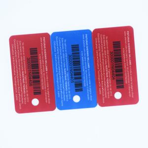 China 0.76mm 0.84mm Plastic PVC Card Key Tag ODM 3 Up Hot stamping Printing factory