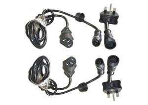 China Street LED 3 Pin 1000mm Waterproof Power Cord factory