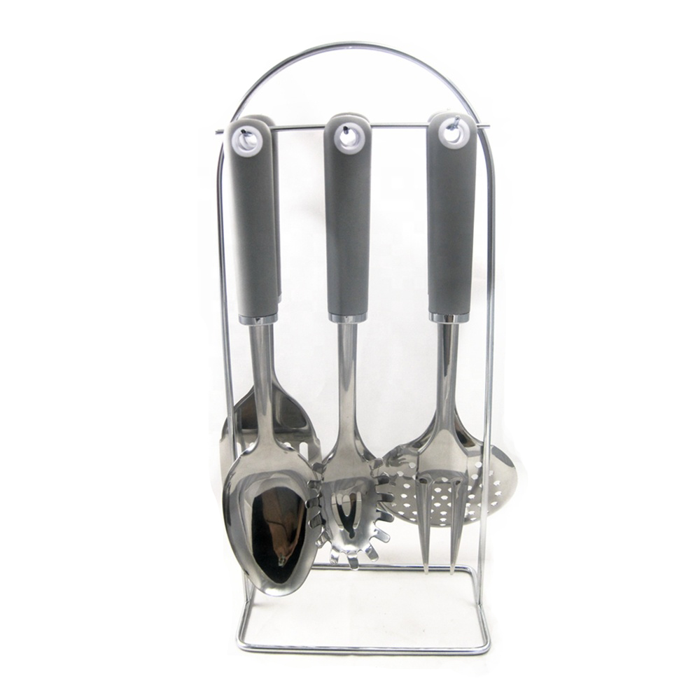 Transform Your Cooking Experience with Our TPR Kitchen Tool Set Stainless Steel Style