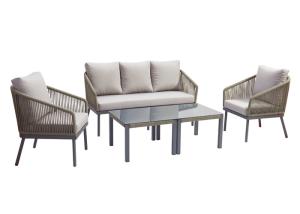 China 4 PCS UV Resistant Outdoor Rope Sofa Garden Furniture Sets factory