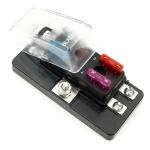 4 6 10 12 Way Blade Fuse Box Holder with LED Screw Spade Terminal Connection