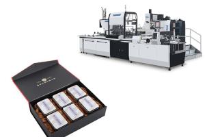 China CE Standard Gift Box Making Machine 12 - 22 Pcs / Min Speed Easy Operating factory