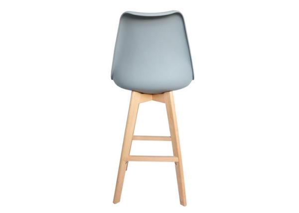China Ergonomic Cushion Beech Bar Stool , Leather Counter Height Stools With Backs factory