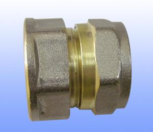 China compression brass fitting female straight for PEX-AL-PEX factory