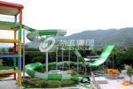 Giant Aqua Park Equipment Exciting Swimming Pool Fiberglass Waterslides For