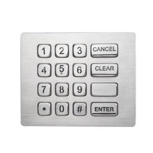 Durable16 keys backlit brushed steel numeric keypad with USB electronic