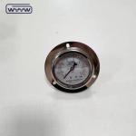 Hydraulic Pressure Gauge Flange SS304 Glycerine Or Silicome Filled Manometer