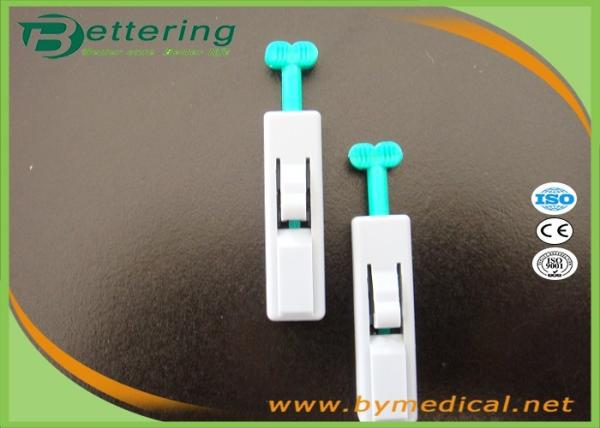 23G Green Colour Automatic Button Type Safety Blood Lancet Sterile Blood Sample