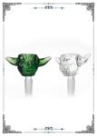 14MM 18MM Skull Joint Water Bong Accessories Clear Green Color