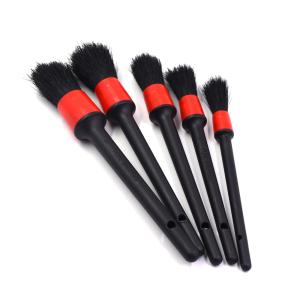 China Red / Black Microfiber Car Wash Brush Auto Detailing Brush Set Long Life Span factory