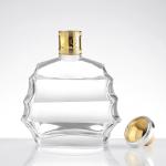Hot Stamping Surface Handling Short Neck Tequila Glass Bottle for Party