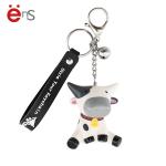 Decorative Cute Animal Keychains non phthalate pvc Material ISO BSCI approved
