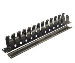 19" Metal Cable Management Rail 12 Slot,Single-Sided,1U&2U with cover