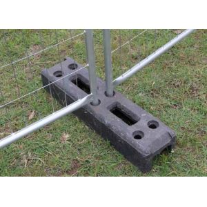China Construction Site Mobile Recyclable Rubber 3mm Temporary Fencing Feet on sale