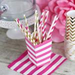 7.75" Christmas Holiday Gift Paper Party Straws