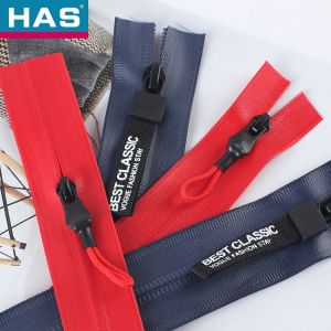 #5 Waterproof Resin Zipper With Closed-End And Fine-Tooth Plastic Head