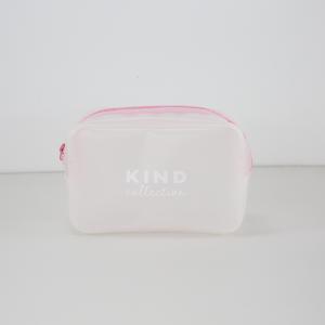 China Logo Eva Travel Cosmetic Plastic Bag Foldable With Zipper Closure factory