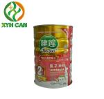 Tin Cans for Milk Powder ROHS Certification CMYK Printing PMS Printing Round