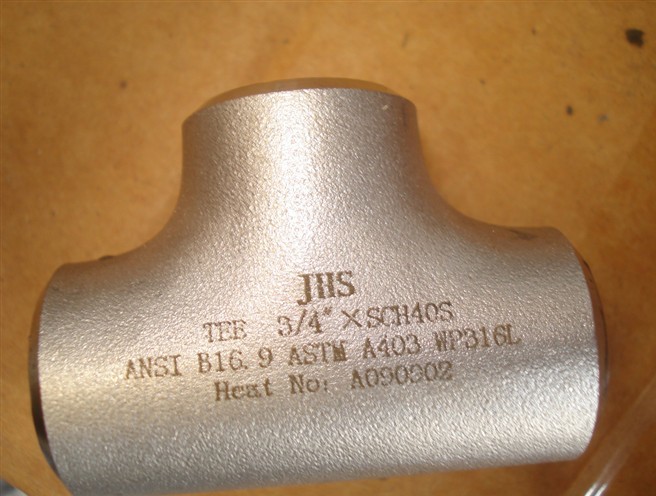 16" Yellow Paint Sch20 Forged Tee Pipe Fitting Asme B16.9
