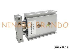 China CXSM20-15 SMC Type Dual-Rod Pneumatic Air Cylinder 20mm Bore 15mm Stroke factory