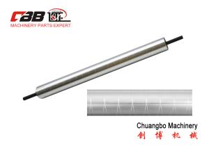 China Hollow 100mm Cross Line Grooved Anodized Guide Roller factory