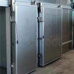 Electric Sliding Door for Customized Cold Room 0.6mm Galvanized Steel 100mm