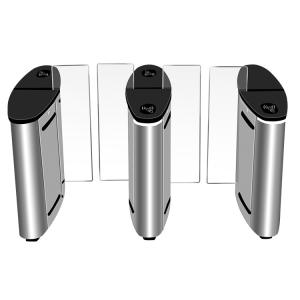China Access Control Swing Gate Turnstile With LED Direction Indication on sale