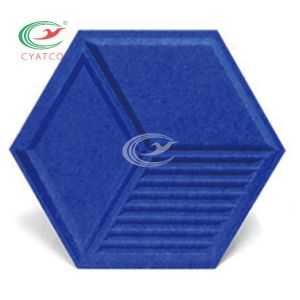 China Practical Harmless Hexagon Soundproof Panels , Mildewproof Acoustic Hexagon Tiles on sale