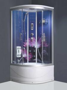 China Glass back panel rain shower steam shower cubicle portable massage shower room factory