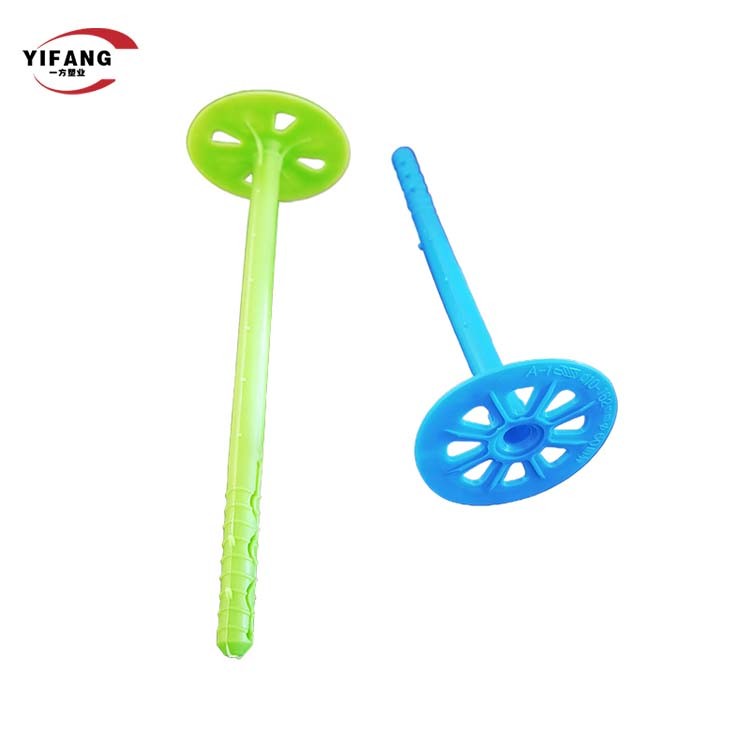 Anti Aging Insulation Board Fasteners / Plastic Cement Anchors Easy Deformation