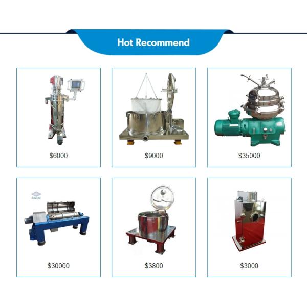 cheap price Yeast separation used tubular vco virgin coconut oil machine solid and liquid separate centrifuge