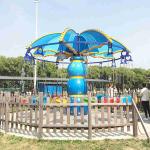 Small Amusement Park Rides Flying Chair Ride Colorful Seats Height 4.5m