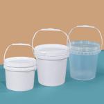 Small 3L Round Food Grade Container Unbreakable PP Plastic Bucket With Handle