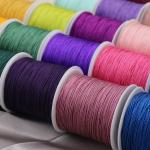Singal or Rainbow Color 0.8mm Nylon Cord for DIY Jewelry Accessories Directly