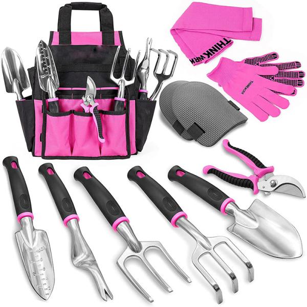Durable Heavy Duty Tool Set Canvas Bag Combination Kit Aluminum Shovel Garden Scissors with Cloth Bucket
